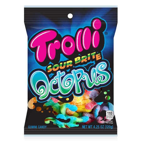 Trolli Trolli Sour Brite Octopus 4.25 oz. Pack, PK12 12310